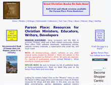 Tablet Screenshot of parsonplace.com